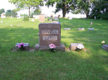 Guy Covell Headstone at Jones Cemetery near Angola Indiana